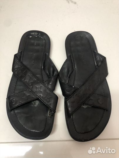 Louis Vuitton Шлепанцы мужские р. 43. Оригинал