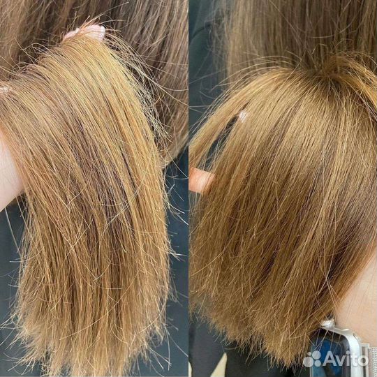 Полировка волос+ прямой срез
