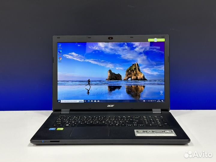 Шустрый Acer 17.3 8G озу SSD+HDD GeForce