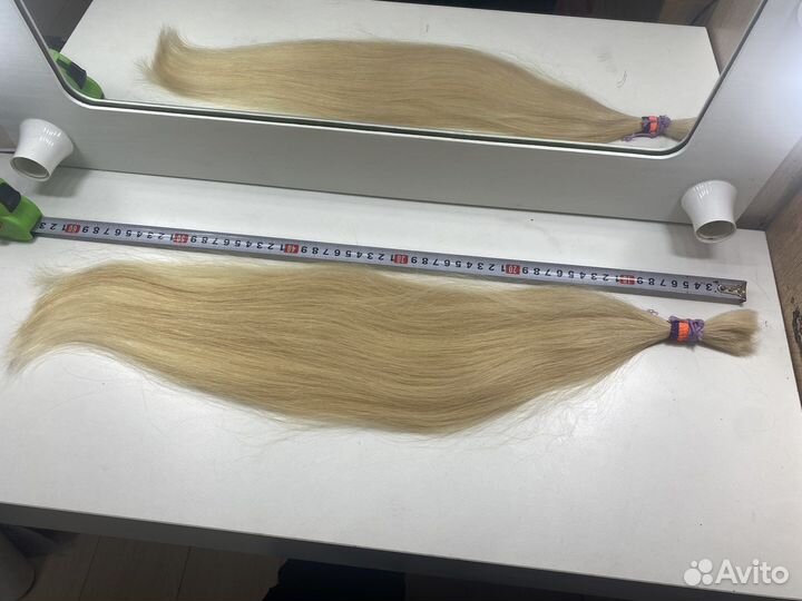 Натуральные волосы 60 см + работа