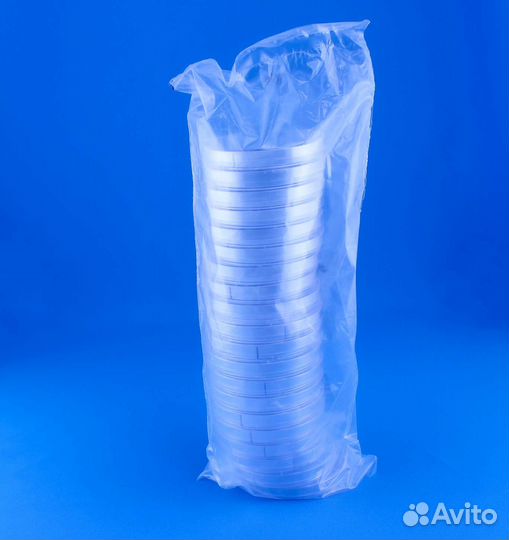 Чашка Петри, 90/14 мм, стерильная, 2 секции, полис