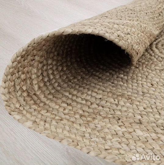 Новый ковёр из джута d100