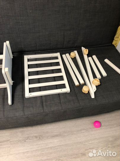 Детская кроватка с маятником круглая