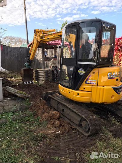 Мини экскаватор. Ямобур. Сваекрут