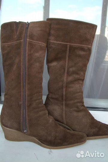 Зимние замшевые сапоги ф. Tamaris, р. 39