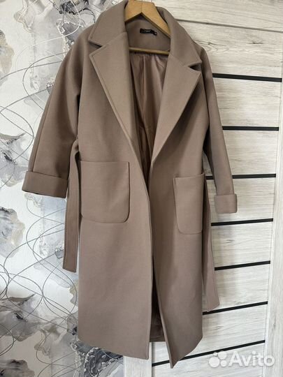 Пальто оверсайз женское демисезонное 42