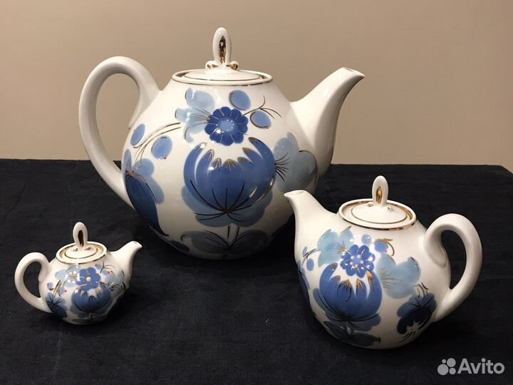 Набор чайников СССР фарфор