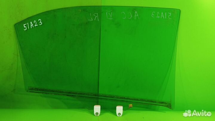 Стекло двери заднее левое для Honda Accord VII