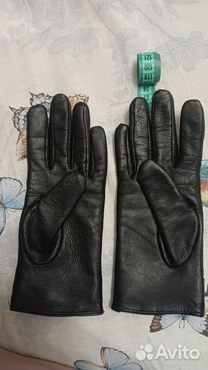 Перчатки женские кожаные