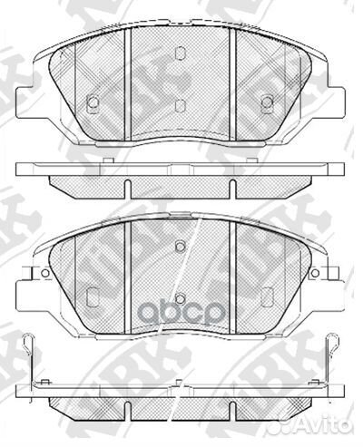 Колодки тормозные дисковые перед PN0446 NiBK