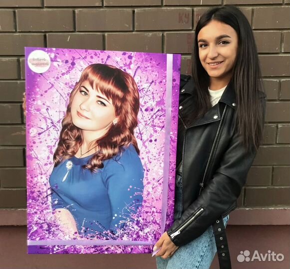 Портрет на холсте по фото