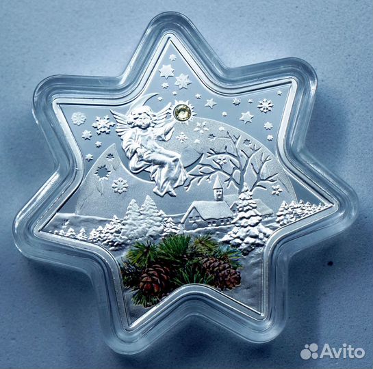 2 доллара Ниуэ серебро 2012 Рождественская звезда