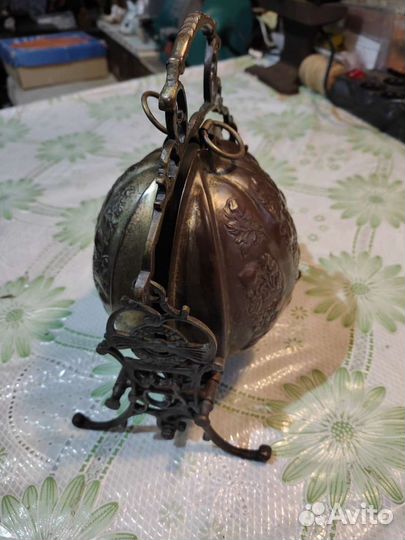 Антикварная Посеребренная Бисквитница Рококо