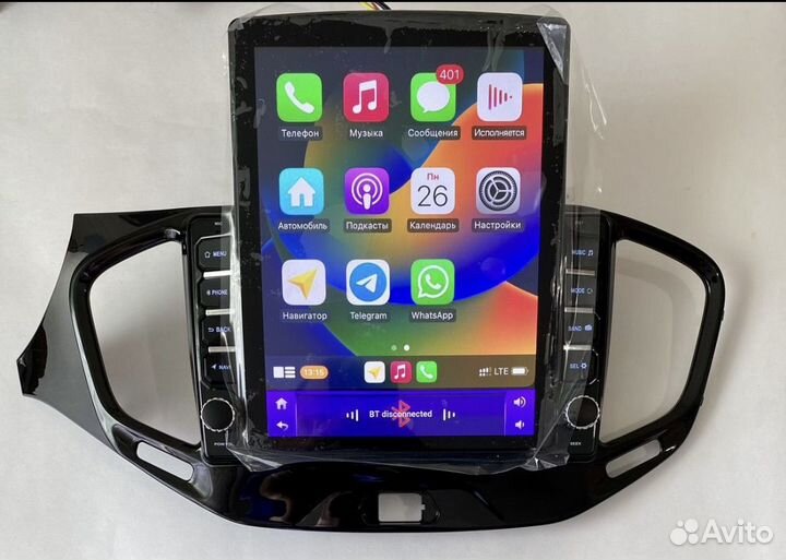 Магнитола android 2din 4/64 в стилье Тесла vesta