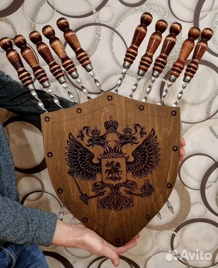 Подставка / для шампуров / шампурница / Щит