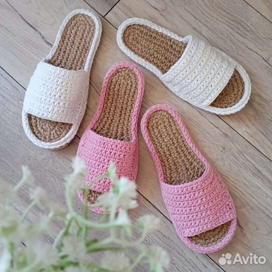 Тапочки вязаные