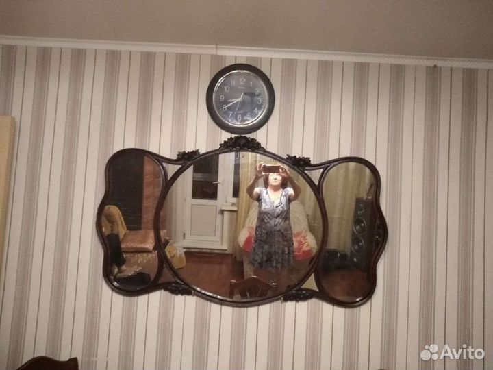 Зеркало настенное винтаж 1900 г