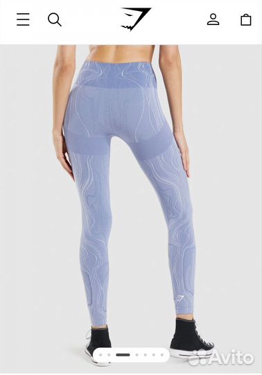 Бесшовные леггинсы Gymshark Mercury, S