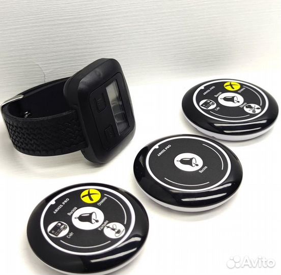 Кнопка вызова официанта, персонала с часами Эконом