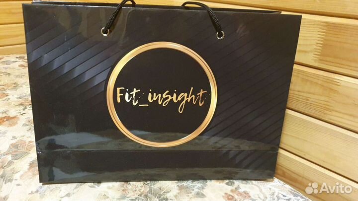 Подарочный пакет, черный, упаковочный