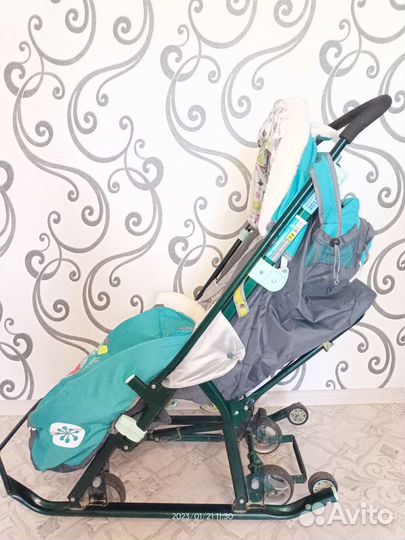 Детские санки коляска