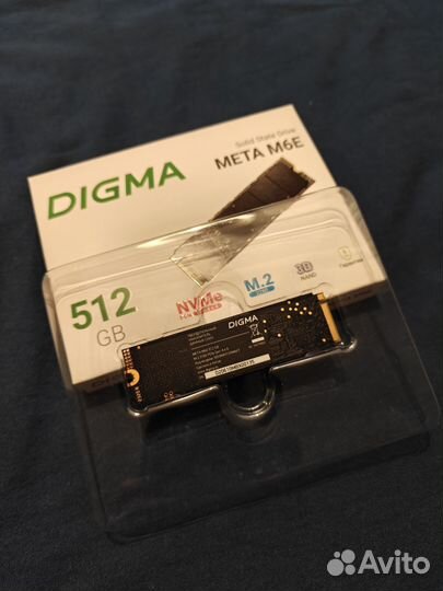 Ssd nvme gen 4x4 Digma M6E 512Gb