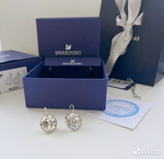 Swarovski серьги Bella оригинал