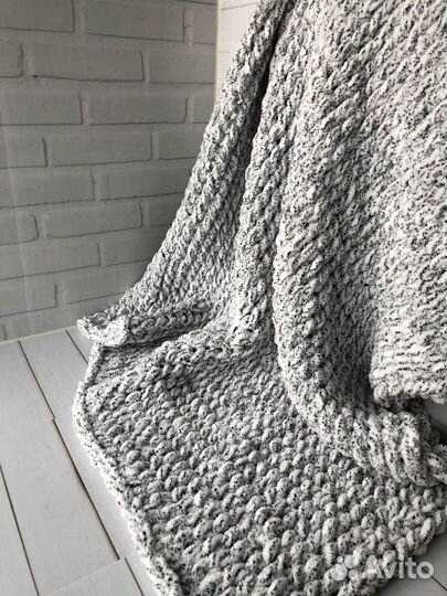 Плед детский вязаный