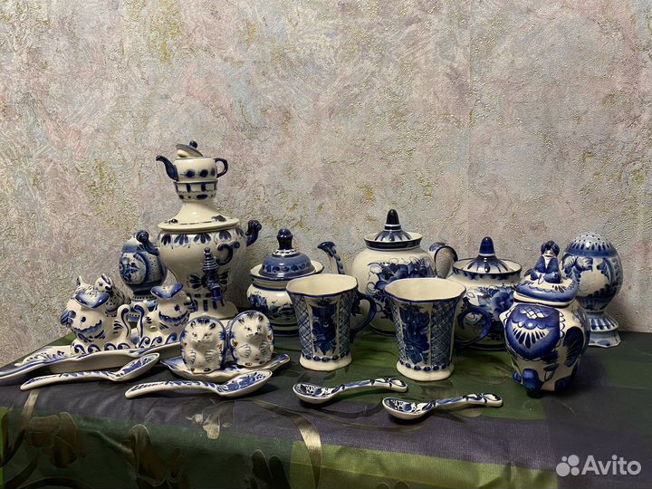 СССР посуда гжель