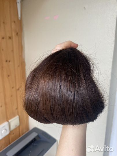 Волосы натуральные срез
