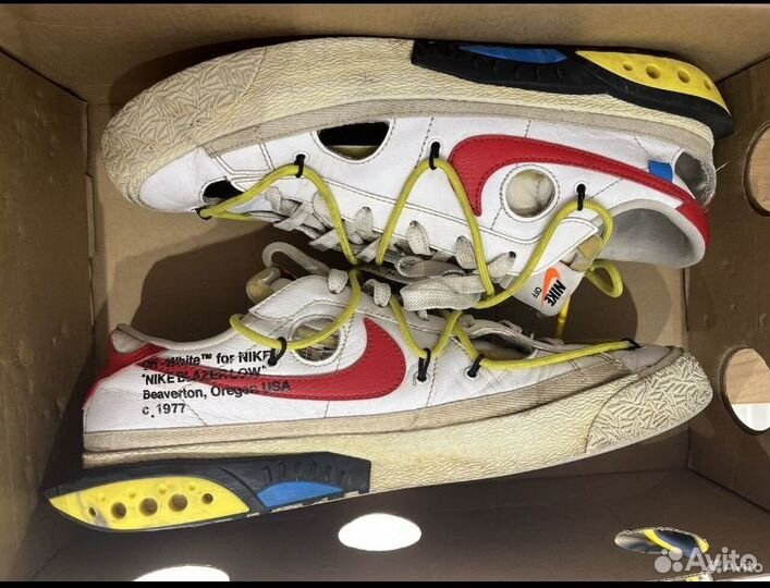 Off-White Blazer Low 'White University Red'