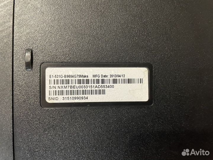 Ноутбук Acer E1-531G-B9604G75Maks