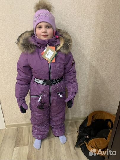 Зимний комбинезон для девочки 146