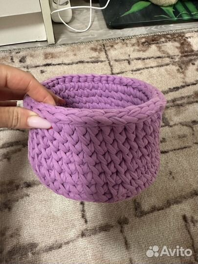 Корзинки ручная вязка