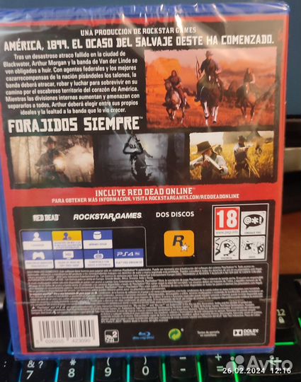 Red dead redemption 2 ps4(новый диск)