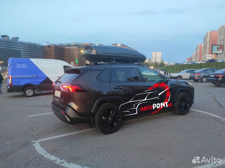 Бокс Voyage 520л крашеный в цвет Toyota Rav4