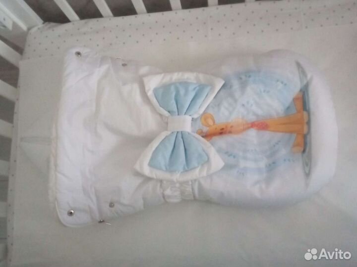 Конверт на выписку для мальчика зимний