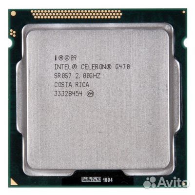 Процессор Intel Celeron G470 (1C/2T,1.9 GHz,1.5Mb