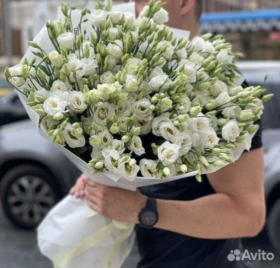 Букеты из эустомы цветы