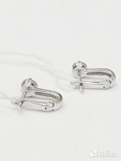 Серьги с природным камнем Золото