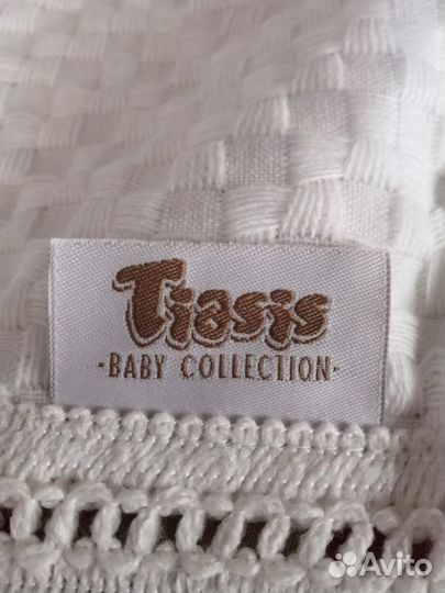 Плед вязаный / Покрывало детское новое