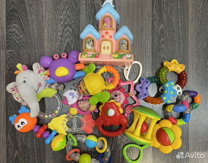 Игрушки пакетом для малышей погремушки грызунки