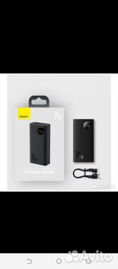 Power bank Baseus 10000mAx 30w новый