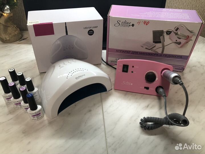 Аппарат для маникюра, лампа для сушки