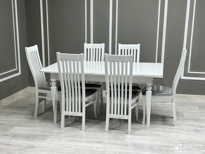 Комплект стол 6 стульеа