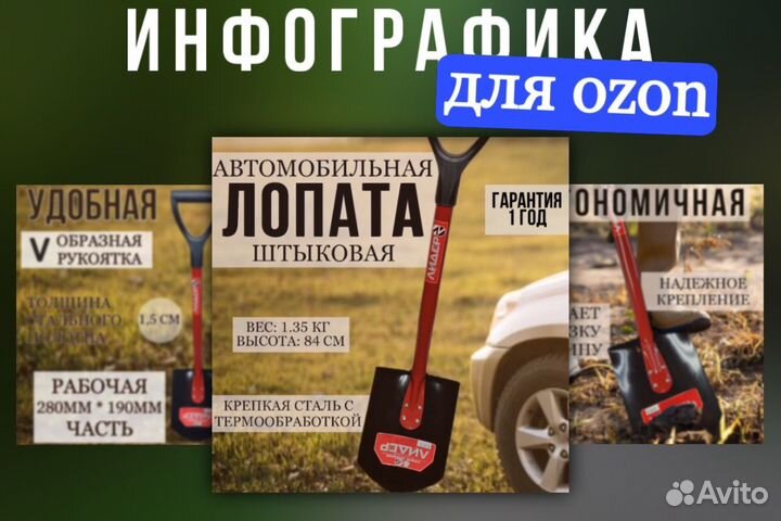 Дизайнер инфографики для маркетплейсов wb ozon