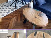 Изготовим стол из слэба дерева и эпоксидной смолы
