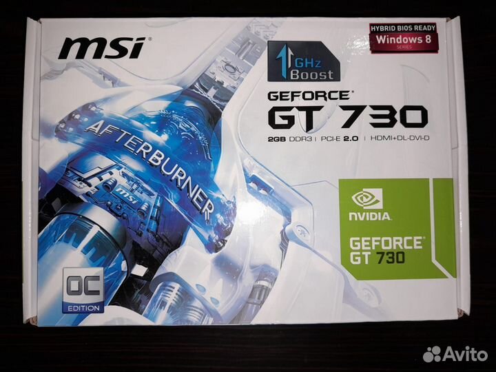 Коробка от видеокарты MSI geforce GT 730