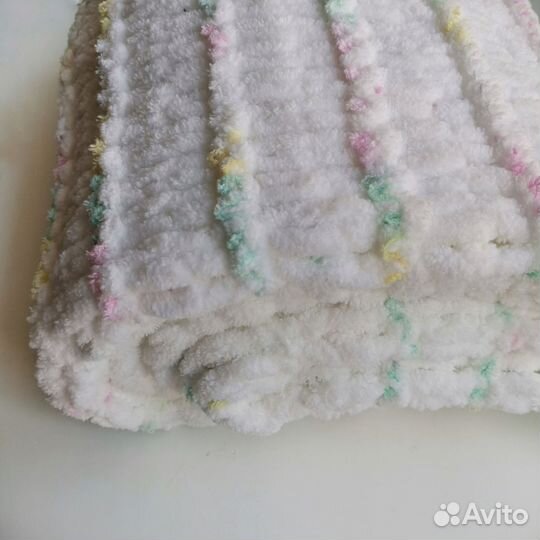 Плед детский плюшевый ручной работы новый