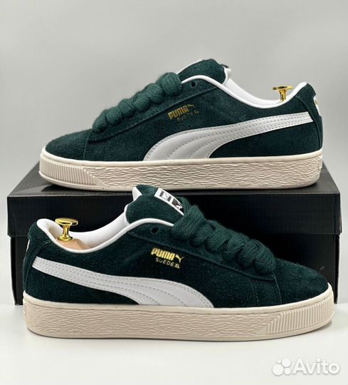 Зеленые Puma Suede XL для повседневного образа